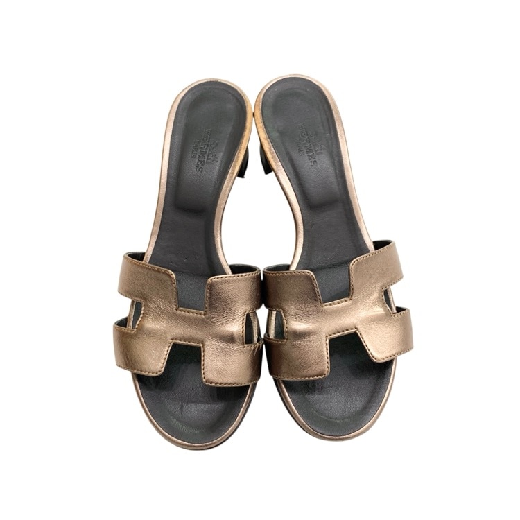 HERMES エルメス オラン Hサンダル ブロンズ 35