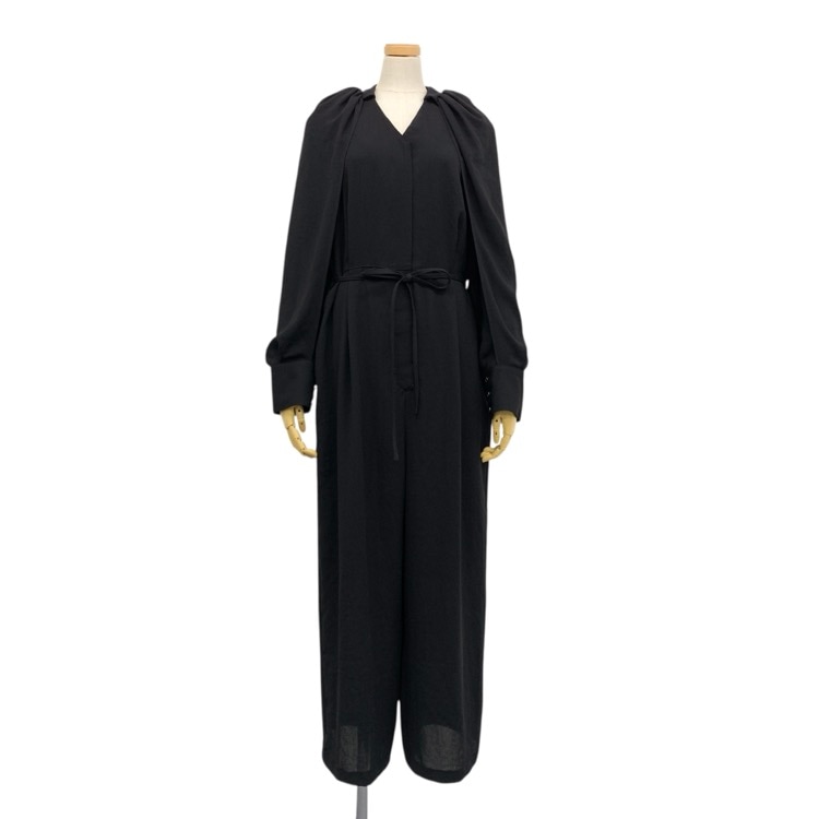 AKIRANAKA アキラナカ Beata wrap sleeve jumpsuit Vネックジャンプスーツ オールインワン ブラック 2 AP2356