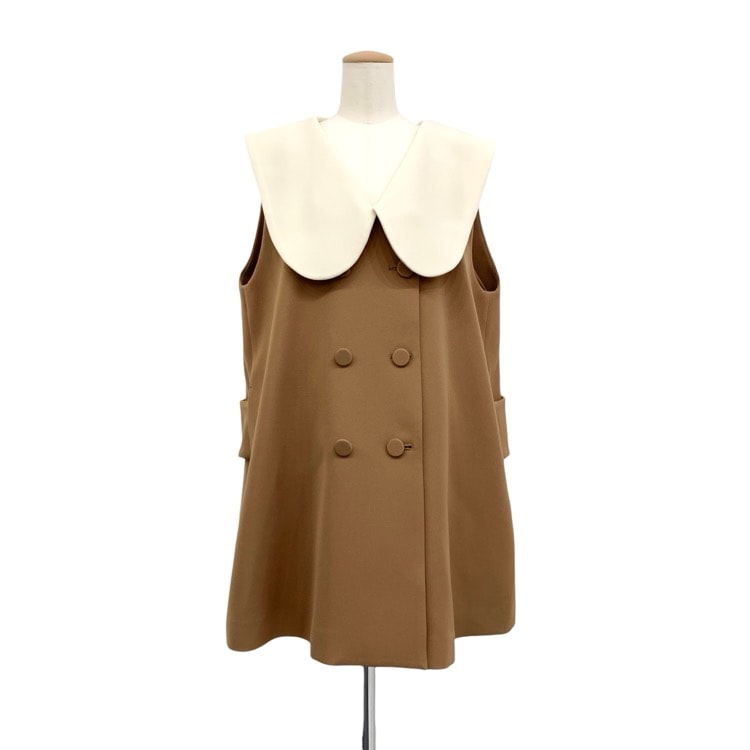 SEVEN TEN by MIHO KAWAHITO セブンテン バイ ミホ カワヒト ビッグカラージレ キャメル S 8A604