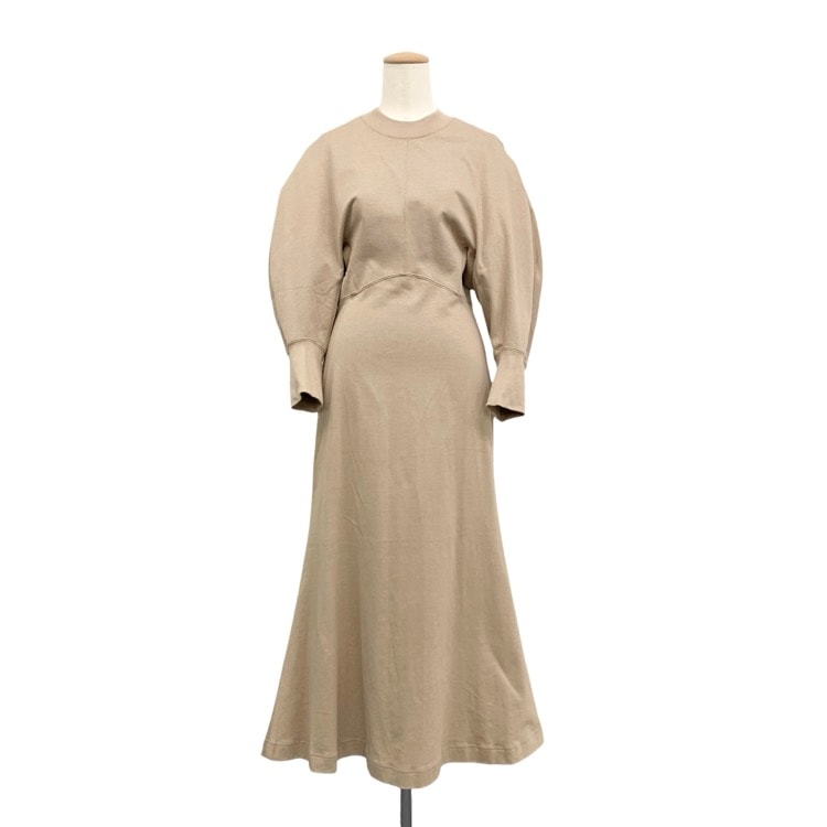 Mame Kurogouchi マメクロゴウチ Classic Cotton Dress クラシックコットン ワンピース ベージュ 2 MM22PS-JS728