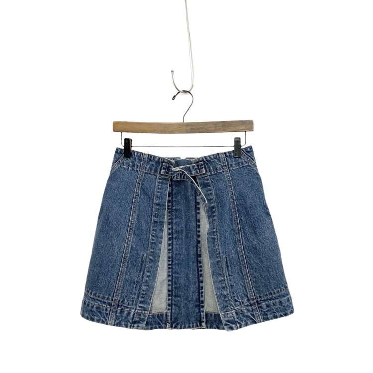 Chika Kisada チカキサダ レイヤードバックリボンデニムスカート ブルー 2 CS-25100