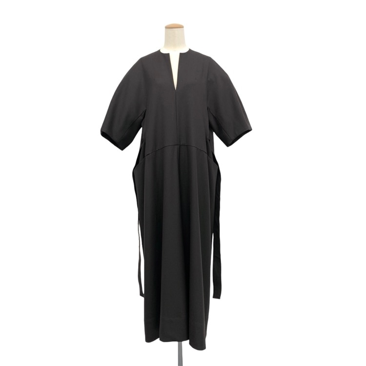 HARUNOBUMURATA ハルノブムラタ CHIARA Vネック ワンピース ブラウン 38 HM20W403-BOT02