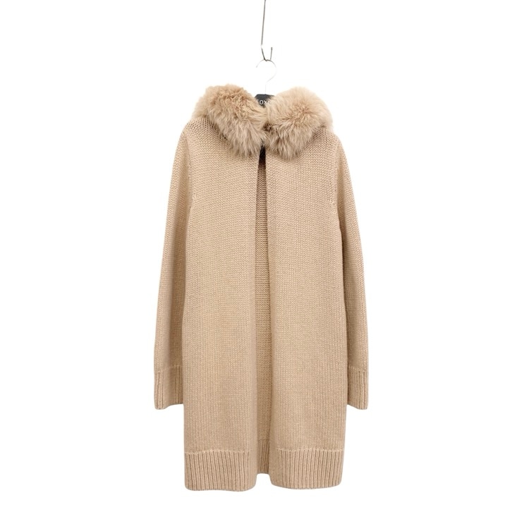 FOXEY フォクシー ニットコート フォックスソレイユ カシミヤ ピンクベージュ F 38516-KACFN