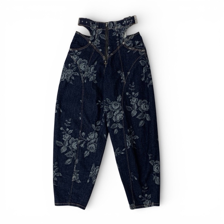 FETICO フェティコ ROSE DENIM HIGH-WAIST JEANS 薔薇デニムハイウエストパンツ マルチ 1 FTC252-0606