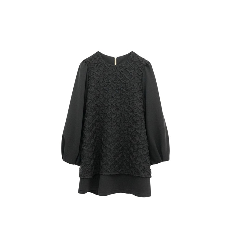 M'S GRACY エムズグレイシー レース チュニック カットソー ブラック 40 515703