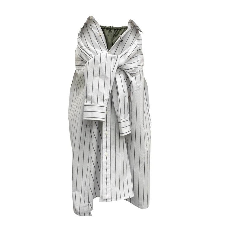 Maison MIHARA YASUHIRO メゾン ミハラヤスヒロ SHIRTS COMBINED SKIRT シャツコンビスカート ホワイト 36 B14SK161