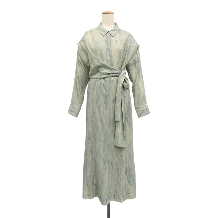 CLANE クラネ ティントエブルウエストベルトワンピース ミント 2 18112-5011