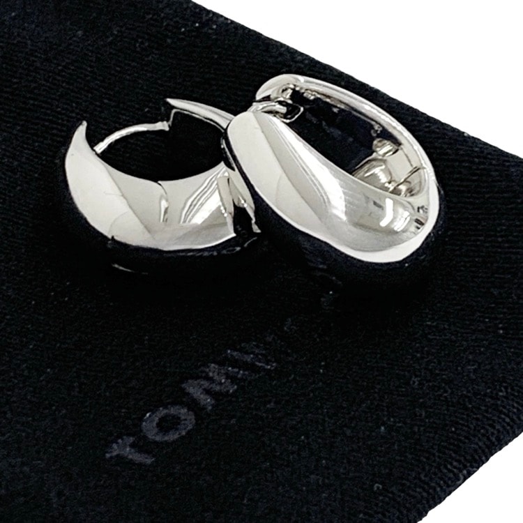 TOM WOOD トムウッド Ice Hoop Medium アイスフープピアス ミディアム ユニセックス シルバー E39HMNA01S925/100511
