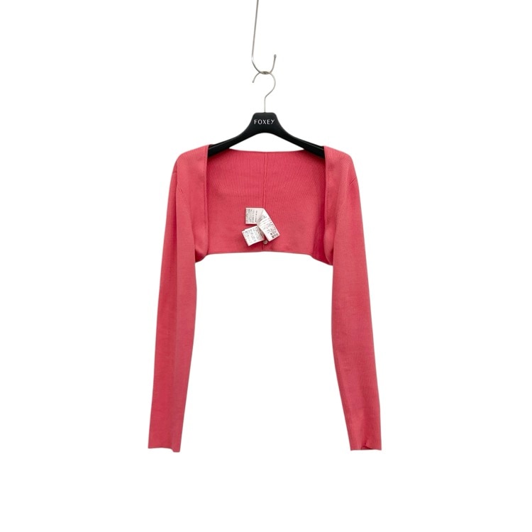 FOXEY フォクシー ボレロ シルキー ピンク 38 44639-KAJOE