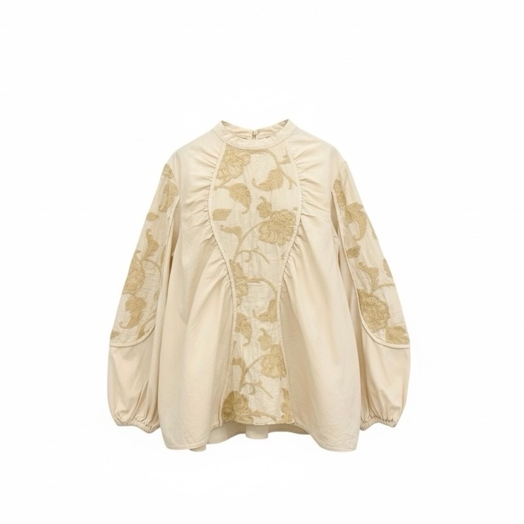 muller of yoshiokubo ミュラーオブヨシオクボ マグノリアブラウス ベージュ 38 MLF21204