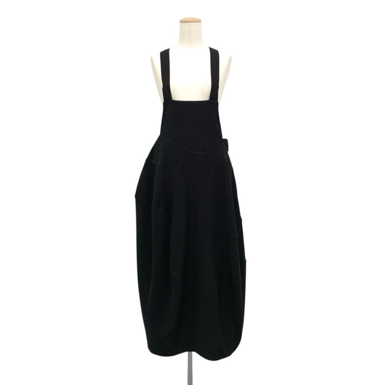 ENFOLD エンフォルド JUMPER-SKIRT ジャンパースカート ワンピース ブラック 36 300HA831-1690