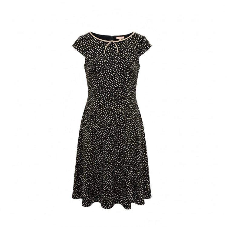 TOCCA トッカ ＦＬＯＷＥＲ　ＰＥＴＡＬＳ　ドレス ブラック 2 OPTONS0107