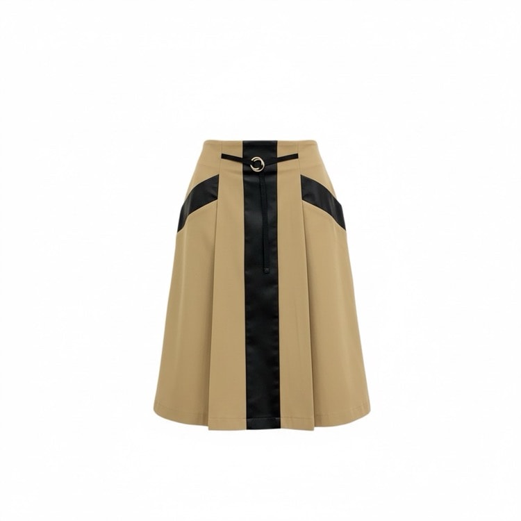 Mame Kurogouchi マメクロゴウチ High Waisted Chino Skirt ハイウエストチノスカート ベージュ 3 MM21PF-SK707