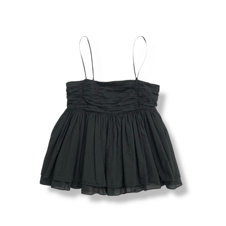 Curensology カレンソロジー レイヤードキャミソール ブラック F CL306047ER