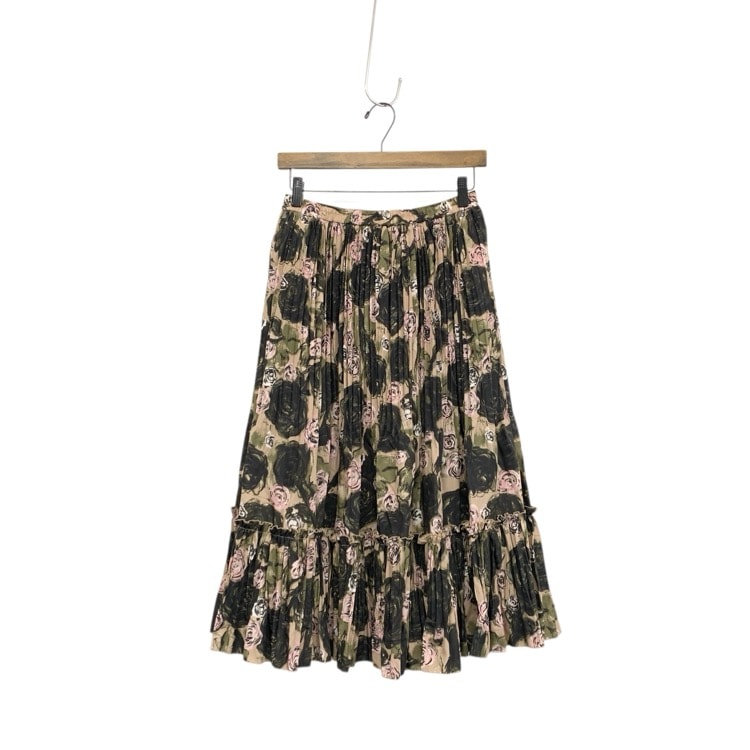 M'S GRACY エムズグレイシー フラワープリント プリーツ スカート ピンク 36 517603