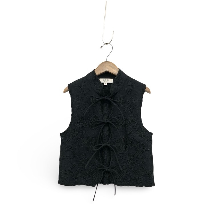 Sea New York シー ニューヨーク BAYLIN レースベスト ブラック XS PF23-043