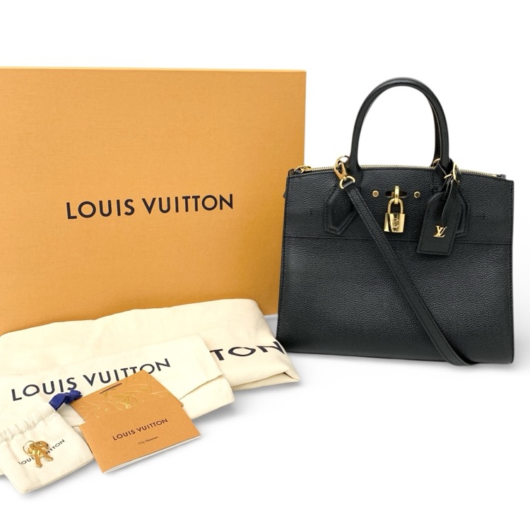 LOUIS VUITTON ルイ・ヴィトン シティスティーマーPM トリヨンレザー ノワール M53028