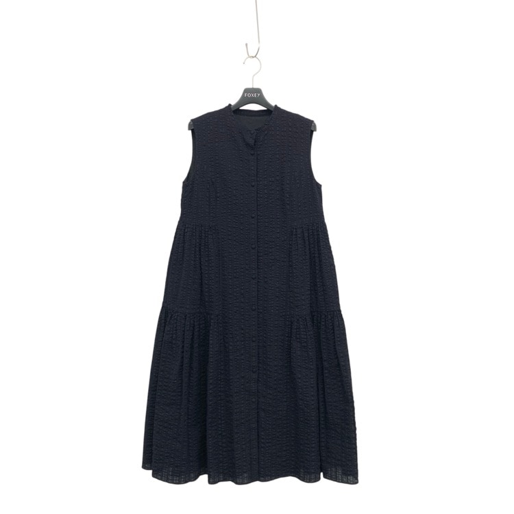 FOXEY NEW YORK フォクシー サラサラドレス ワンピース ネイビー 38 44648-NAOOE