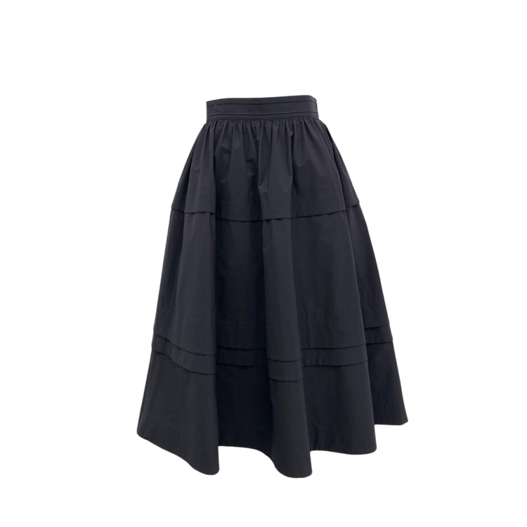 FOXEY NEWYORK フォクシー マレン スカート タックディテール ミッドナイトブルー 38 45563-NASOY