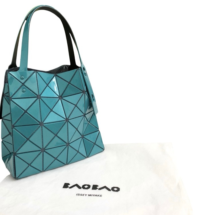 BAOBAO ISSEY MIYAKE バオバオ CARAT カラット ハンドバッグ ターコイズ BB53-AG611-76
