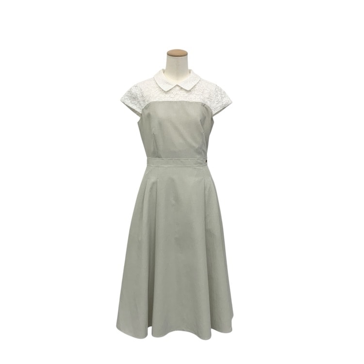 TOCCA トッカ LACE A LA CARTE ドレス レース ワンピース グレー 0 OP.TO.GM. 0960