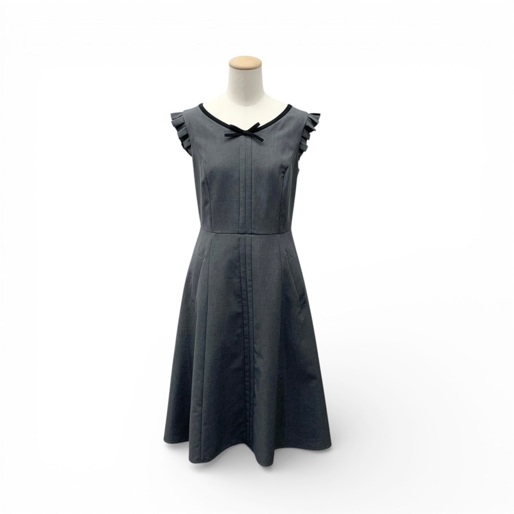 TOCCA トッカ AFTER RAIN ドレス WEB限定カラー ワンピース グレー ブラック 0 OP. TU.CS. 0370