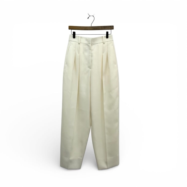 未使用品 deres デレス Priscilla parisienne pants パリジェンヌパンツ オフホワイト 1 DER7A-PT-01