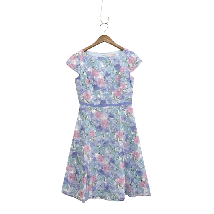 TOCCA トッカ DAHLIA FLOWER ドレス 松屋銀座限定 ”FLOWERY WAY” NATSU YAMAGUCHI ブルー 4 OPTOIA0108