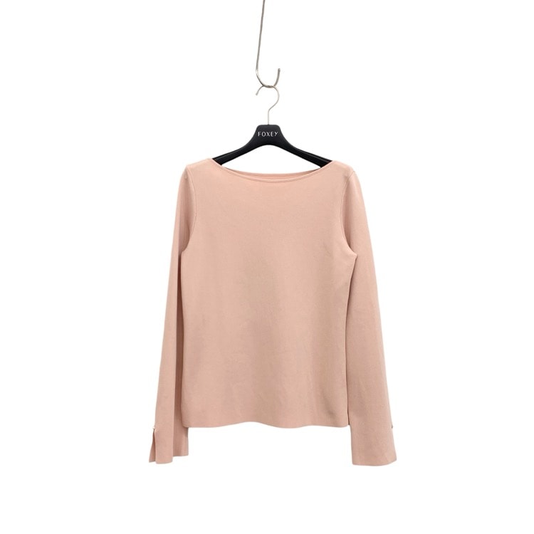 FOXEY フォクシー プチパール ニットトップ ピンク 40 40296-KATFZ431MY