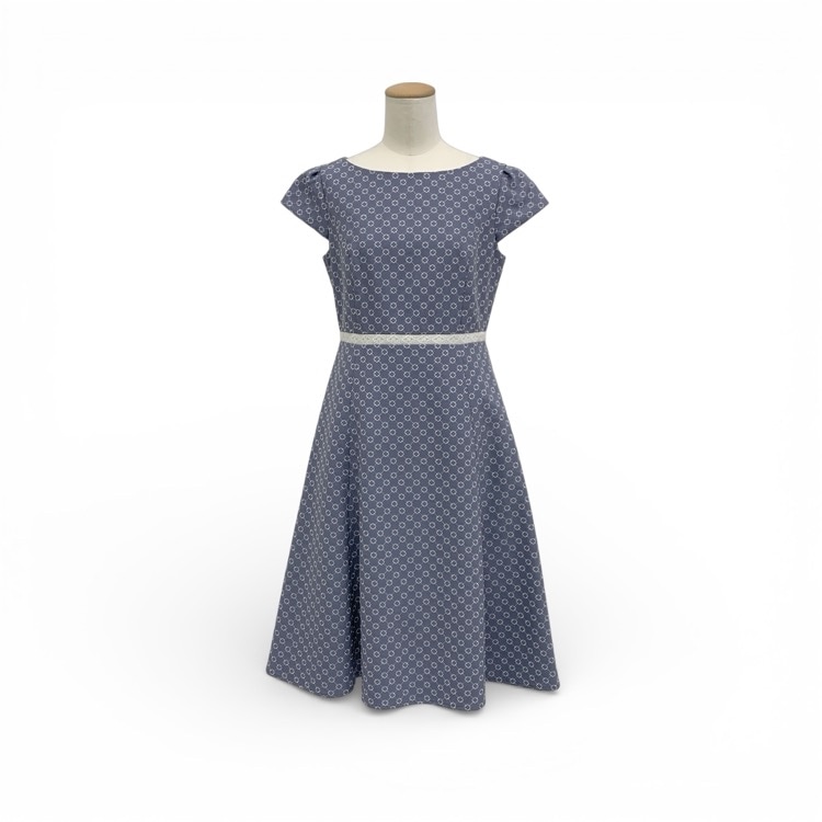 TOCCA トッカ APILA ドレス ワンピース ブルー 0 OP. T0.SS. 0420