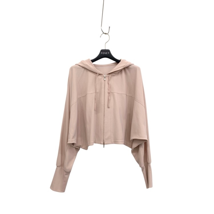 FOXEY NEWYORK フォクシー クロップド パーカ ドルマンスリーブ ピンク 42 40620-NSJOA1051