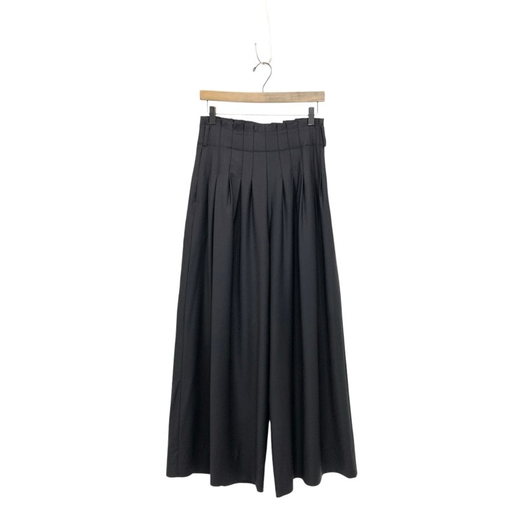2025AW deres デレス Elan pants ウエストタックワイドパンツ ダークネイビー 1 DER25AW-PT-001