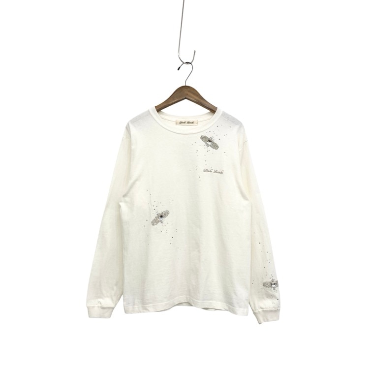 2025SS tanaka daisuke タナカダイスケ Bijou Aid long sleeve T-shirt ビジューロングスリーブTシャツ ホワイト 1 TD25SS-PO52