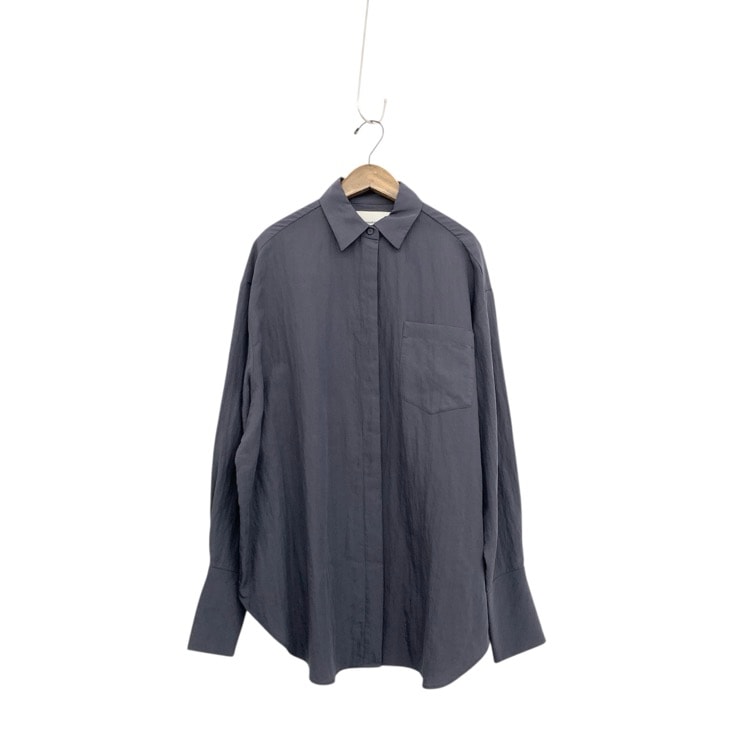 未使用品 TODAYFUL トゥデイフル Sliky Pocket Shirts シルキーポケットシャツ インディゴ F 12520405