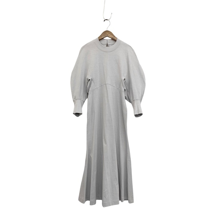 未使用品 Mame Kurogouchi マメクロゴウチ Cotton Jersey Flared Dress コットンジャージーフレアワンピース グレー 1 MM24FW-JS016