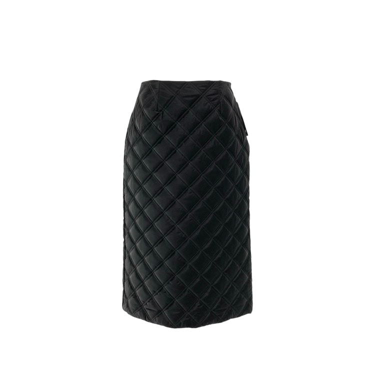 BORDERS at BALCONY ボーダーズアットバルコニー QILTING MIDI SKIRT キルティングミディスカート ブラック 38 BD2421-3H-54