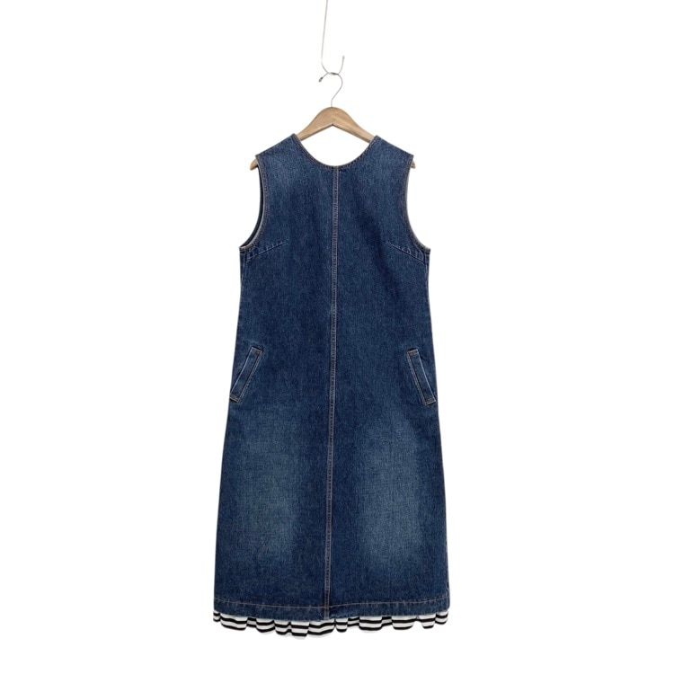 BORDERS at BALCONY ボーダーズアットバルコニー DENIM FRILL DRESS デニムフリルドレス ワンピース インディゴ 38 BD2321-3E-15
