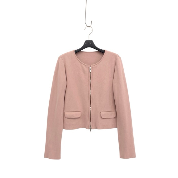FOXEY フォクシー アーバンスタンダード ニットジャケット ピンク 40 38054-KAJFN436U