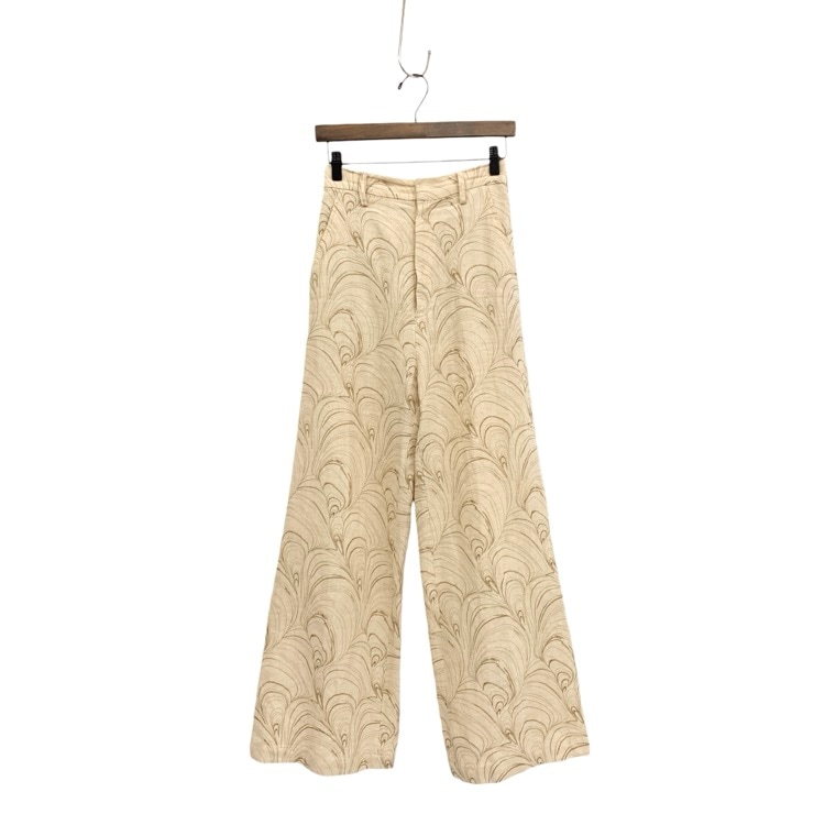 ERiKOKATORi エリコカトリ itary hemp shell pants ヘンプシェルモチーフワイドパンツ ベージュ F EK4-4-2
