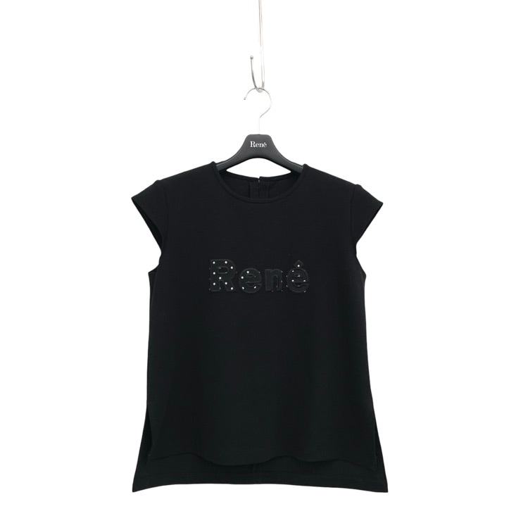 Rene ルネ ロゴカットソー 店舗限定 ブラック 36 6327980