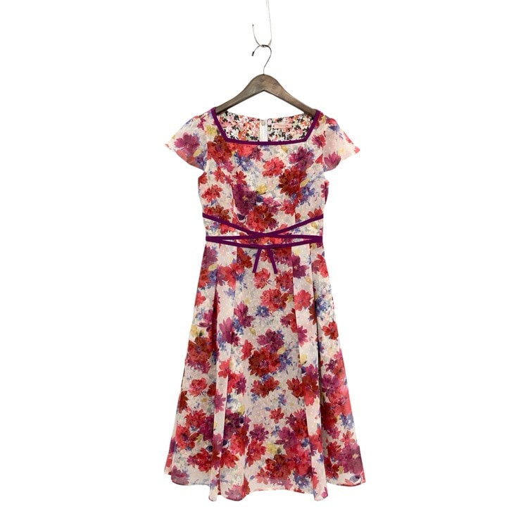 TOCCA トッカ FONDU ドレス アーカイブコレクション 小花柄シフォンワンピース マルチ 0 OPTOCM0730