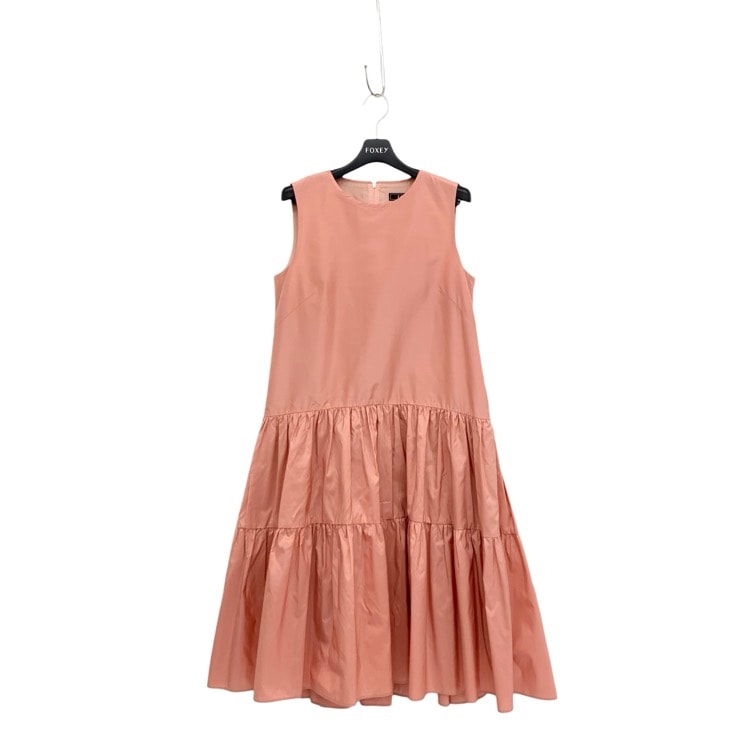 FOXEY フォクシー アマルフィ ドレス シルク ワンピース フレンチコーラル 40 41521-AOOA