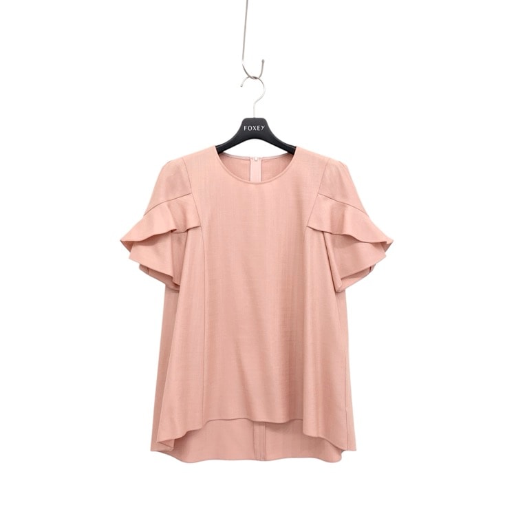 FOXEY NEWYORK フォクシー トップス フラウンスペタル ピンク 24 38 45277-NSTOY