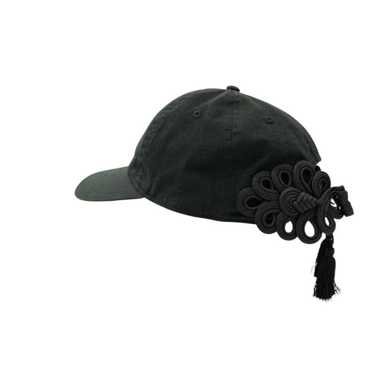 tanaka daisuke タナカダイスケ China ribbon cap STUDIOUS別注 チャイナリボンキャップ 帽子 ブラック F TD-24SS-AC54-ST