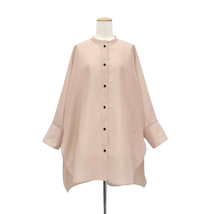 未使用品 2026SS LOHEN ローヘン BAND COLLAR SHEER SHIRT バンドカラーシアーシャツ ピンク F LH26SS-SH018