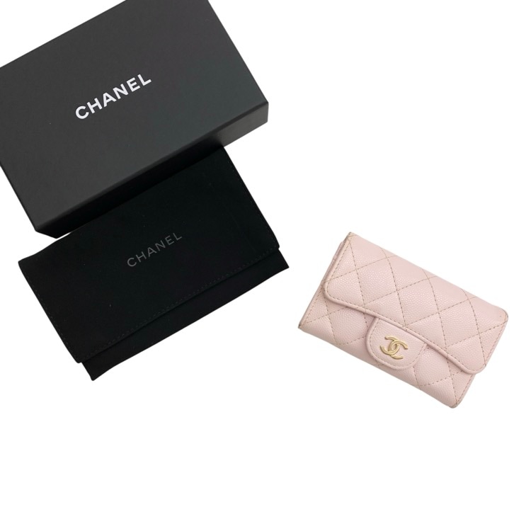 CHANEL シャネル クラシック フラップ カードケース ピンク