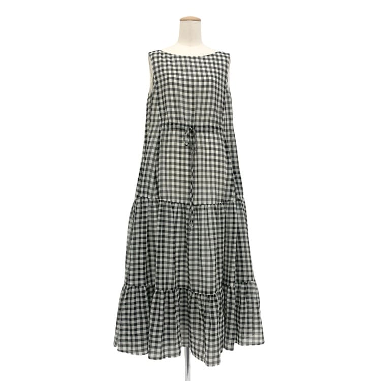 ADEAM アディアム ERICA DRESS ブラック×ホワイト 2 45749