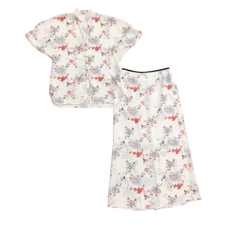 Mame Kurogouchi マメクロゴウチ Flower Printed Blouse/Flower Printed Skirt マルチ 1 MM20PS-SH702/MM20PS-SK703