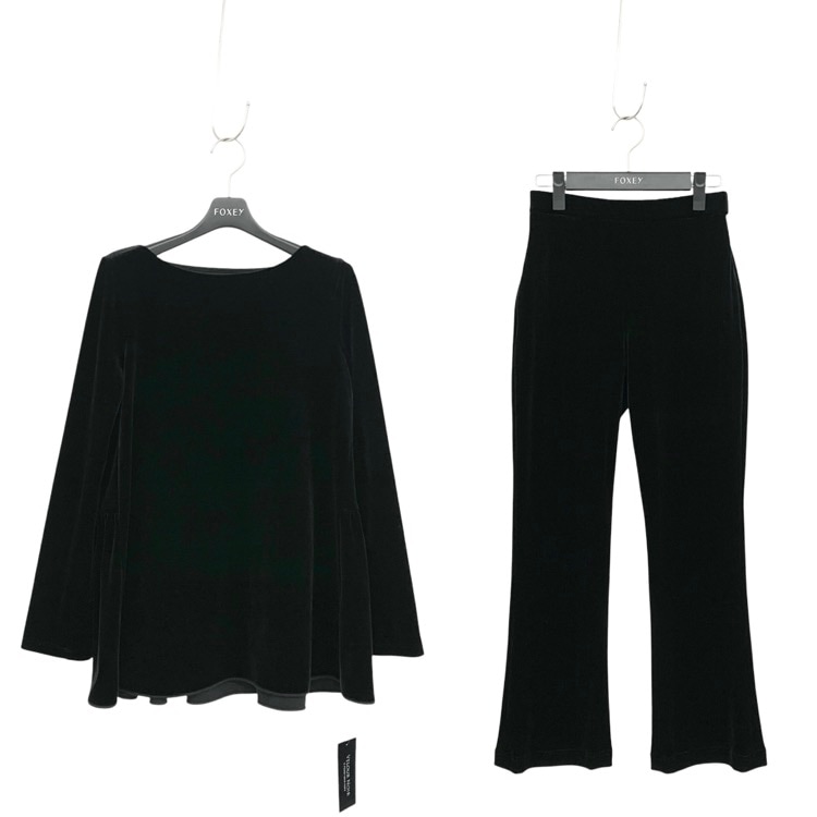 VELOUR NOIR by FOXEY NEWYORK フォクシー スリーピースセット スワーブノワール ベルベットブラック 38 45656-VSQOG