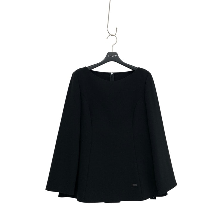 FOXEY NEWYORK フォクシー トップ フォルテ バックプリーツ ブラックブラック 38 44977-NSTOY